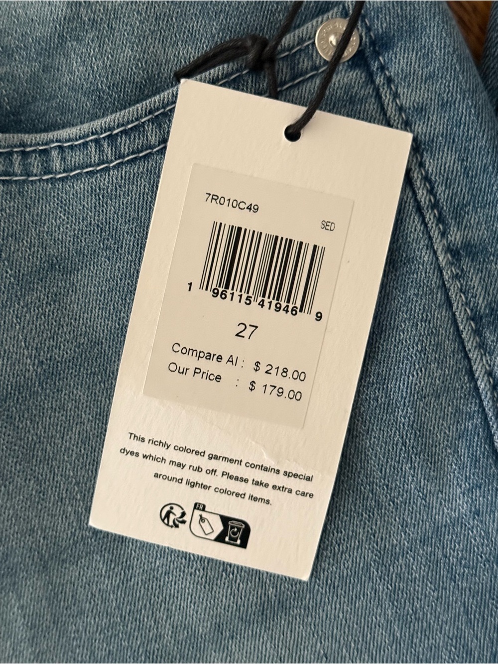 7 For All Mankind Dojo Tailorless Flare Leg Jeans - Slim Illusion - Picture 7 of 8